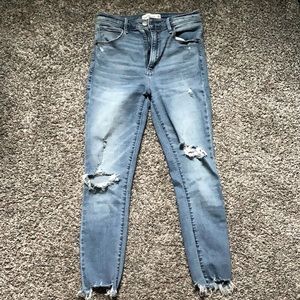 Abercrombie & Fitch distressed skinny jeans